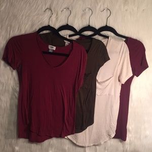 Set of 4 basic shirts